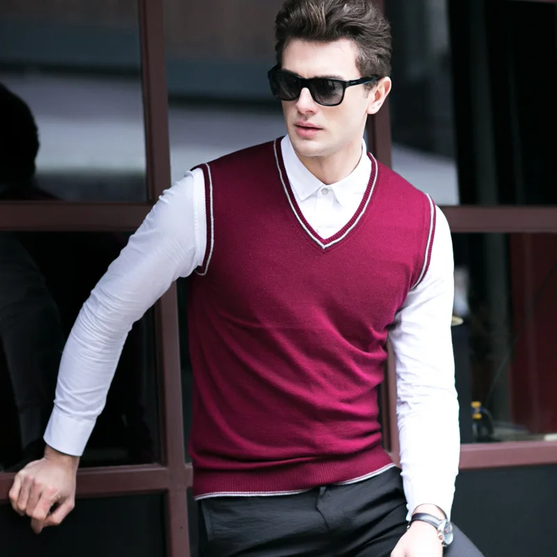 Buy Autumn New Wool Vest Male Tide Fashion Computer