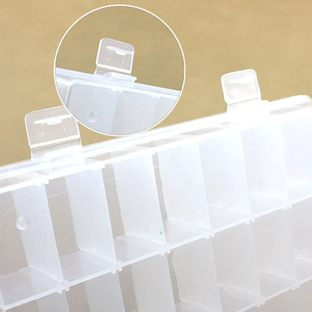 3 шт. 24 Сетки пластиковый ящик для хранения ювелирных изделий отсек Регулируемый контейнер для бусин коробка для сережек для ювелирных
