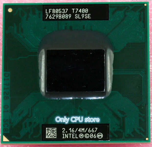 

original intel CPU laptop Core 2 Duo T7400 CPU 4M Socket 479 Cache/2.16GHz/667/Dual-Core Laptop processor support 945