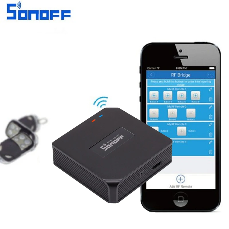 Sonoff RF Brigde умный пульт дистанционного управления Замена беспроводной