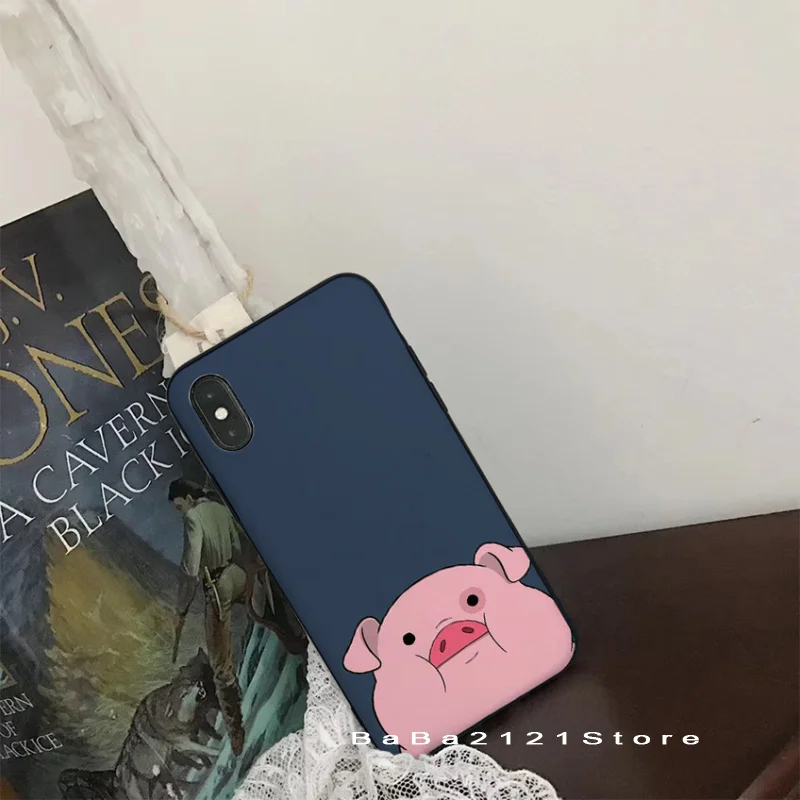 Babaite Gravity Falls Waddles super cute pig Phone Cover for iPhone8 7 6 6S Plus X Xs Xr XsMax 5 5s SE 5c Cover11 11pro 11promax