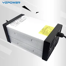 YZPOWER 42 в 18A 17A 16A 15A 14A 13A 12A литиевая батарея зарядное устройство с 4 вентиляторами охлаждения для 36 В литий-ионный аккумулятор зарядное устройство