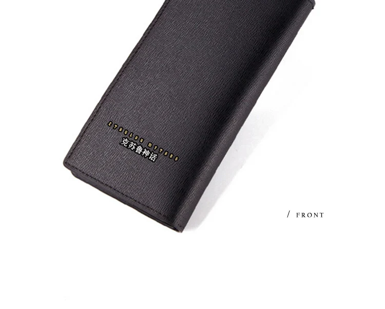 Cthulhu Mythos Wallet PU Long Short Bilfold Purse with Coin Change Zip Pocket Men Best Wallets (9)