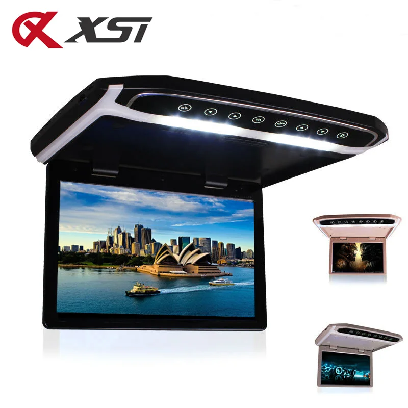 XST 17.3 Inch Car Roof Mount Monitor Flip Down TFT LCD Player With HD