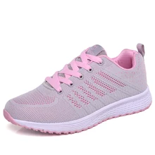 Женская прогулочная обувь женские дышащие сетчатые кроссовки Женская Удобная спортивная обувь сапатилхас мульер Zapatos De Mujer