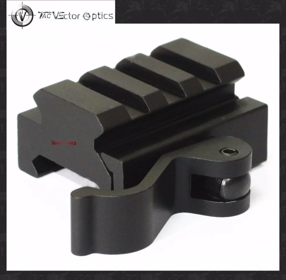 Векторная Оптика Компактный быстрый выпуск Пикатинни Тактический QR Riser Mount 21 мм база для Red Dot прицелы, лазеры, фонари