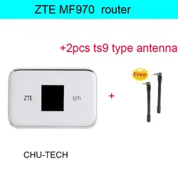 Разблокированный zte MF970 с 2 шт. антенна lte карман 300 Мбит/с 4 г ключ Мобильная компиляция java-приложений! 4g Wi-Fi маршрутизатор PK mf831 mf190 mf90 mf823