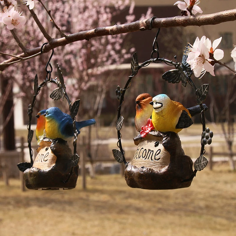 

Garden Courtyard A Pair Of Birds Decoration Home Decoration Animal With Sound Landscaping Simulation Animal Crafts Decoration