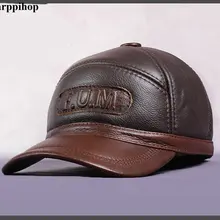 HARPPIHOP дизайн Мужская натуральная кожа Кепка/газетчик/берет/таксистская шляпа/бейсболки