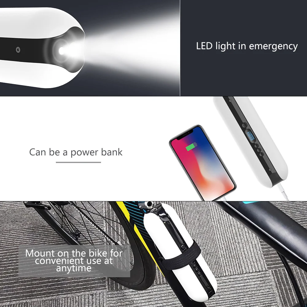 150PSI Bike Electric Inflator Bicycle Cycle Air Pressure Pump Rechargeable Cordless Tire Pump MTB Road Bike Car Air Inflator