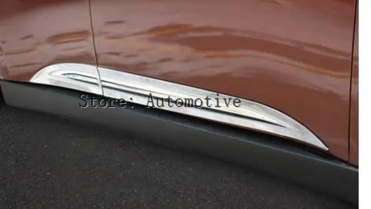 Abs хромированный корпус боковые молдинги Декор Боковая дверь 2013 для mitsubishi outlander samurai, стайлинга автомобилей