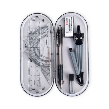 

8Pcs Compass Ruler Set Drawing Tools Painting Suit Mathematical Children Durable Gift Practical Compass Student Stationery