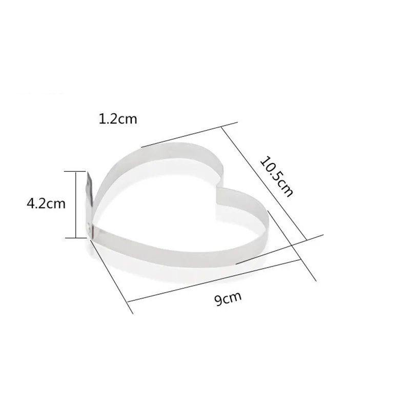 Нержавеющая сталь жареный яичный блин Форма r форма для омлета пресс-форма для жарки кастрюли для варки яйца-пашот инструменты кухонные принадлежности гаджет сердце-Форма U3