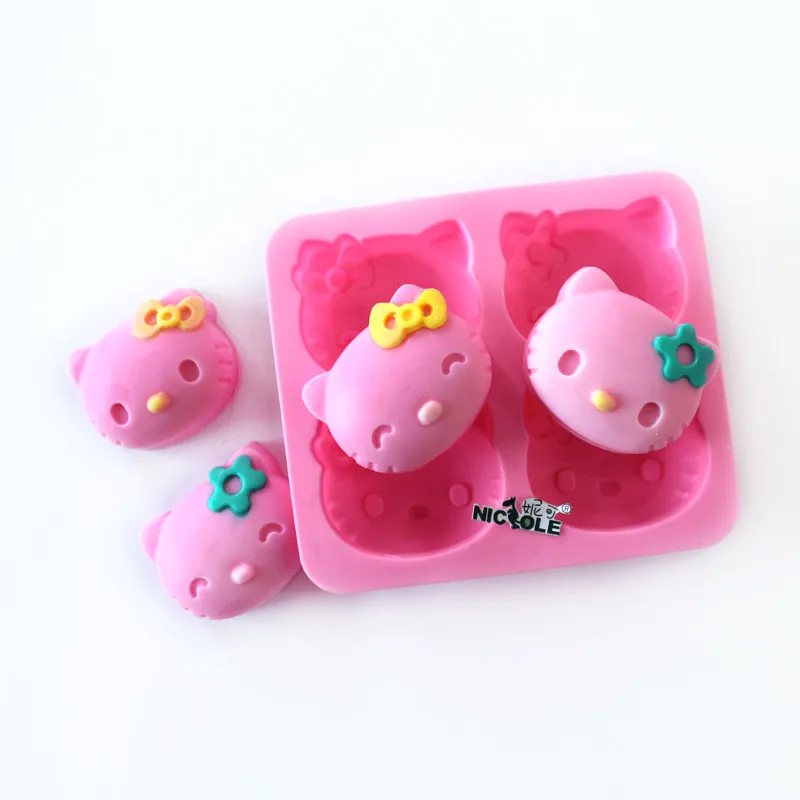 

Cute Cat Silicone Soap Mold Multifunction Chocolate Candy Molds Cookie Cake Baking Mould DIY Handmade Craft