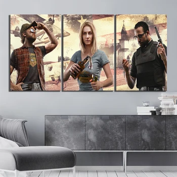 

3 Piece HD Picture Far Cry 5 Shooting Game Poster Artwork Paintings Fantasy Wall Art Canvas Paintings for Home Decor