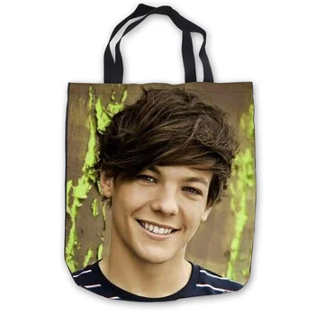 

Custom Canvas louis tomlinson Tote Shoulder Shopping Bag Casual Beach HandBag Daily Use Foldable Canvas #180713-1-09