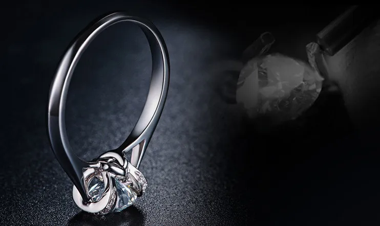 0.5ct Forever Promise SONA Kiss, имитирующее бриллиантовое ювелирное изделие, обручальное кольцо, ювелирное изделие для женщин, твердое Стерлинговое Серебро Pt950, штампованное