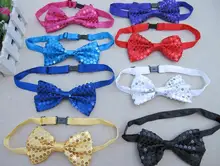 

Stage Performance Glitter Sequin Bow Tie Men Women Boys Girls Pre Tied Bow Tie Party Dance Costume Fancy Dress colorful gifts