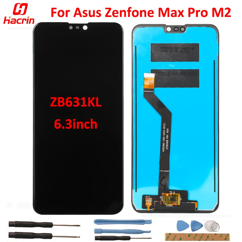 

LCD Screen for Asus Zenfone Max Pro M2 ZB631KL LCD Display+Touch Screen AAA M2 ZB631K lcd screen for M2 ZB631KL LCD 6.3inch