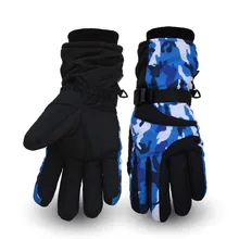 Пара лыжных тепловых лыжных перчаток, Зимние флисовые водонепроницаемые перчатки для катания на лыжах и сноуборде, зимние уличные спортивные перчатки для женщин и мужчин, унисекс, зимние перчатки