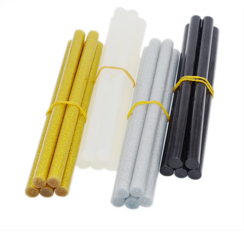 

50Pcs 11mm*200mm Hot Melt Glue Sticks For Glue Gun Craft Phone Case Repair Accessories Adhesive 11mm Stick Clear Black 4Colours