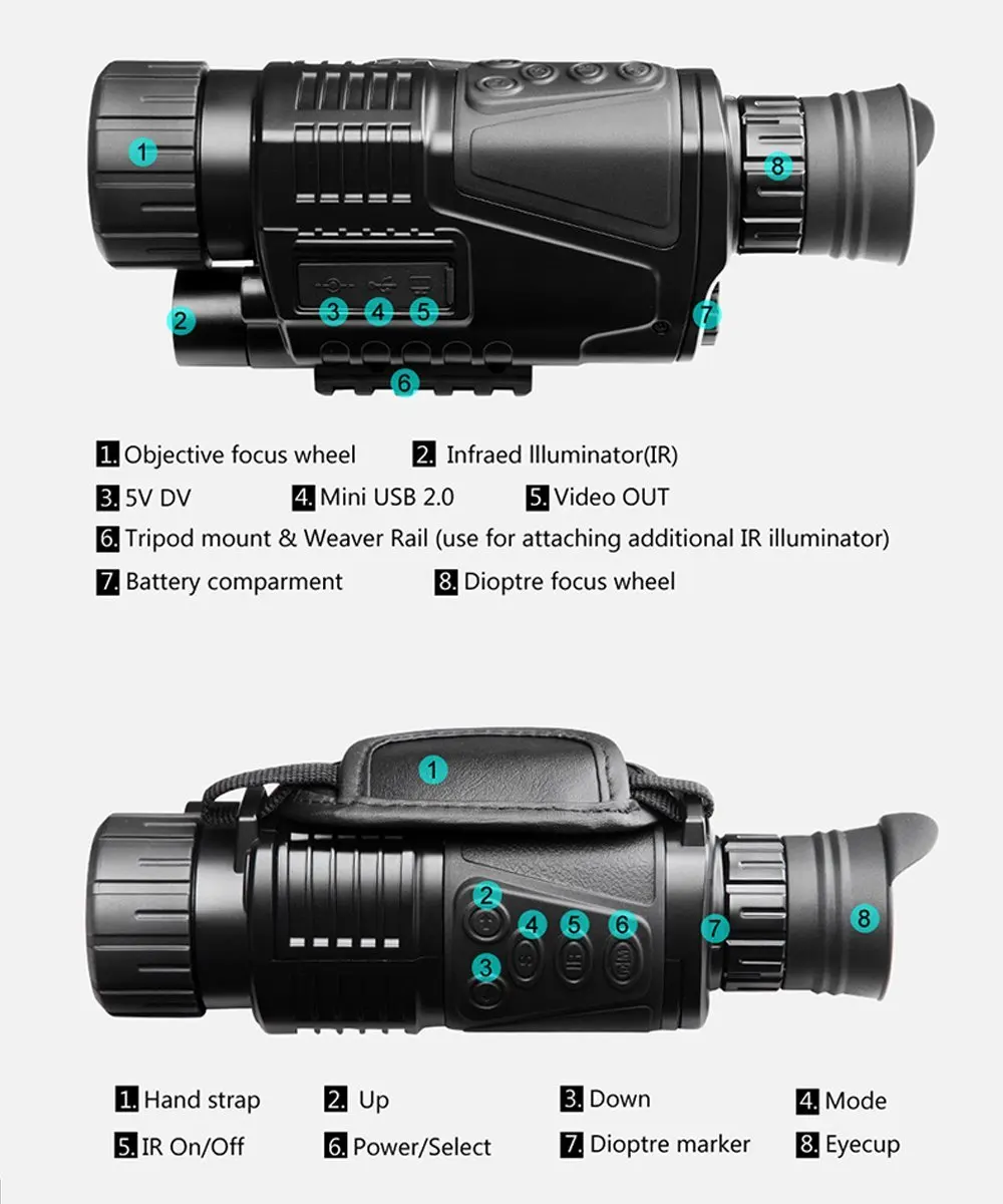 14-NV001 5x40 Infrared IR Digital Night Vision Monocular (4)