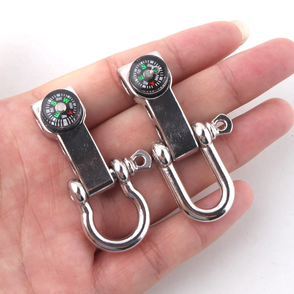 الجملة قابل للتعديل المقاوم للصدأ مرساة تكبل بوصلة حبل Paracord سوار مشبك عالية الجودة في الهواء الطلق بقاء مشبك