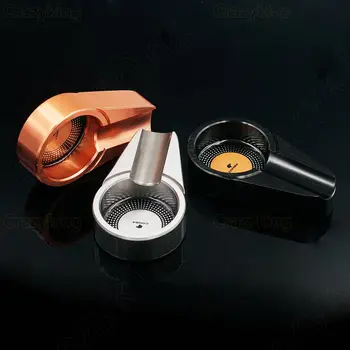 

COHIBA Small Size Titanium Alloy Metal Cigar Ashtray Stand