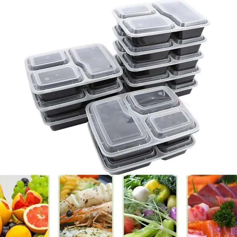 15 шт контейнеры для готовки еды пластиковые контейнеры для хранения еды многоразовые Microwavable Ланч bento Box