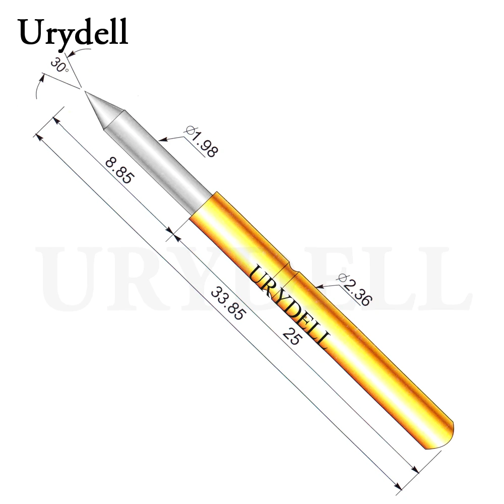 

100pcs/lot P156-B Dia 1.98mm Spring Test Probes Pogo Pin Length 33.85mm (250g) Free Shipping