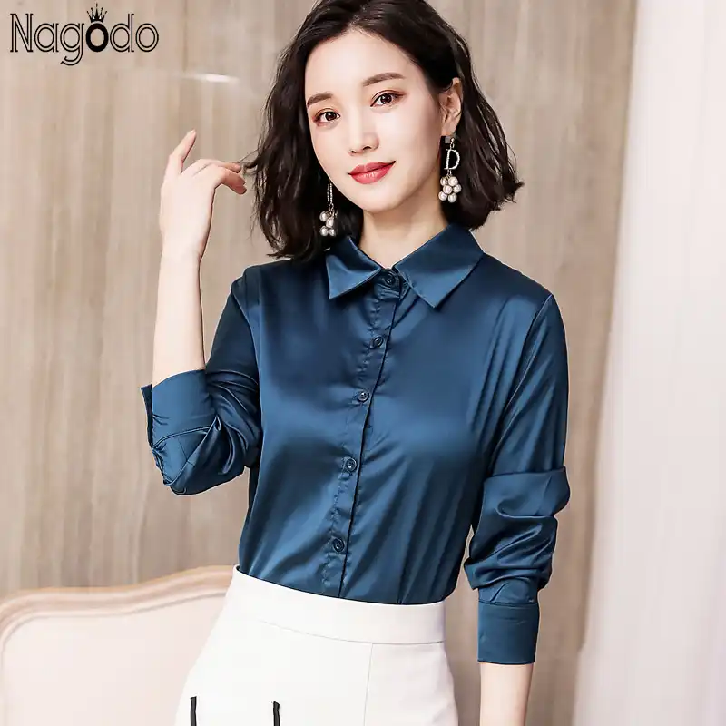 blusas en satin 2018