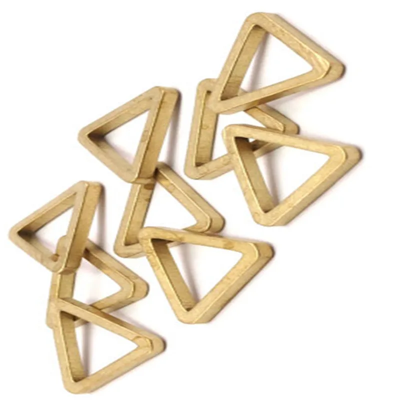 12pc. Raw Brass .Triangles. (24x2mm) D015in Jewelry Findings