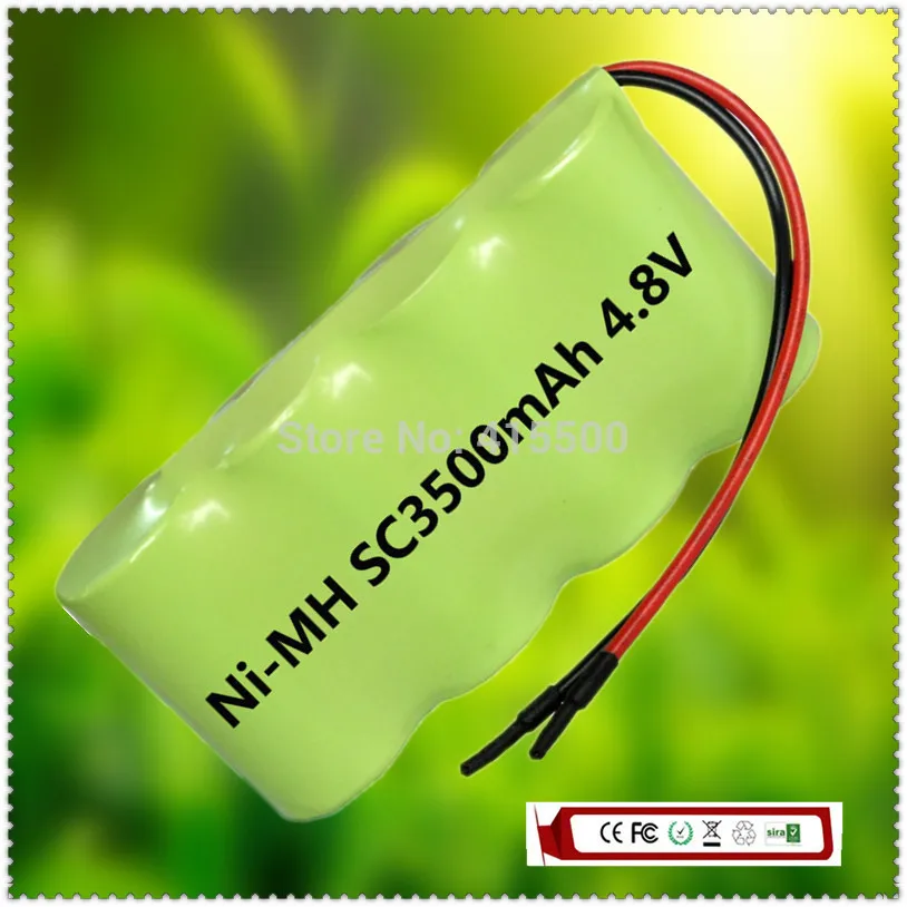 

Free Shipping NI-MH 4.8V SC 3500mAh 3.5AH Ni-MH Rechargeable Battery for Fmart FM-005 FM-007 Cleaners