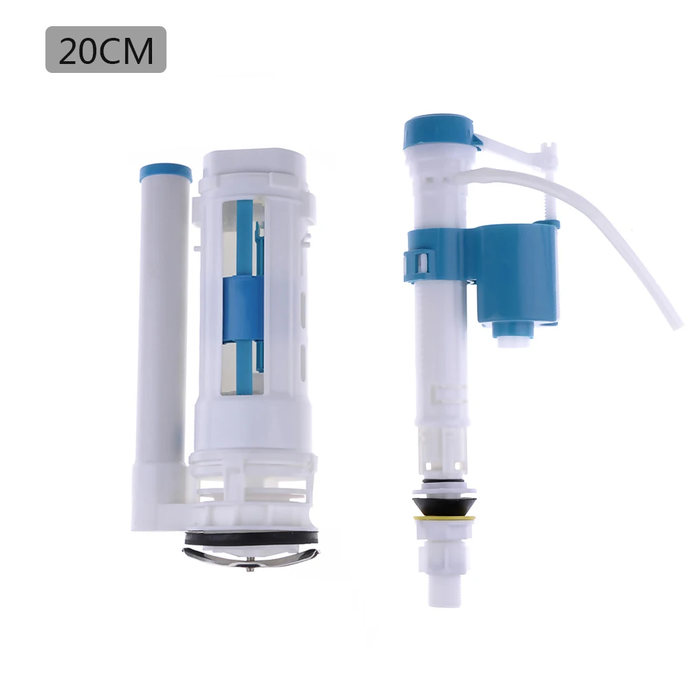 

Durable green toilet tank flush valve press button double flush siphon inlet valve 20/24/28cm