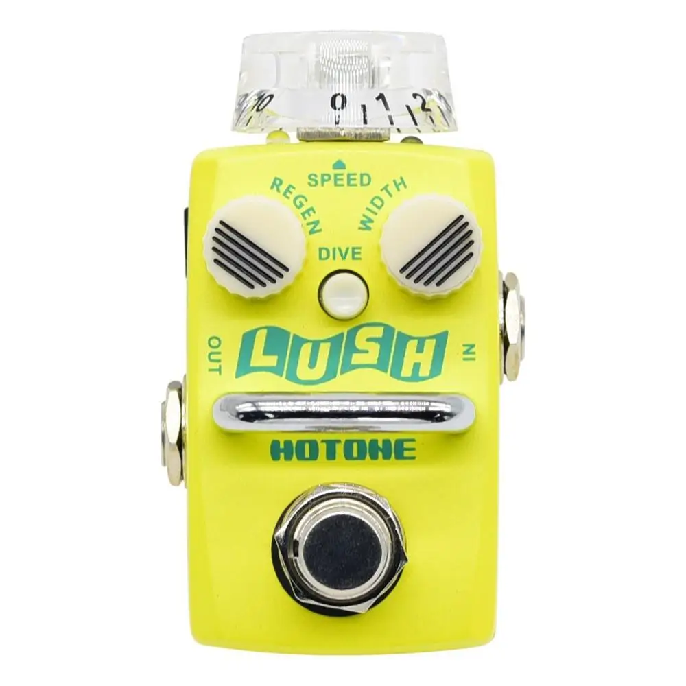Hotone Lush аналоговый Flanger гитарный эффект педали Flanger педаль эффектов достигается вручную самостоятельно SFL-1 - Цвет: Yellow