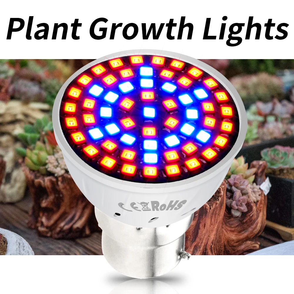 

E14 Grow Light E27 Led Full Spectrum Lamp GU10 220V Led Plant Fitolamp MR16 Flower Light Seed Vegetable Hydroponic Growing Tent