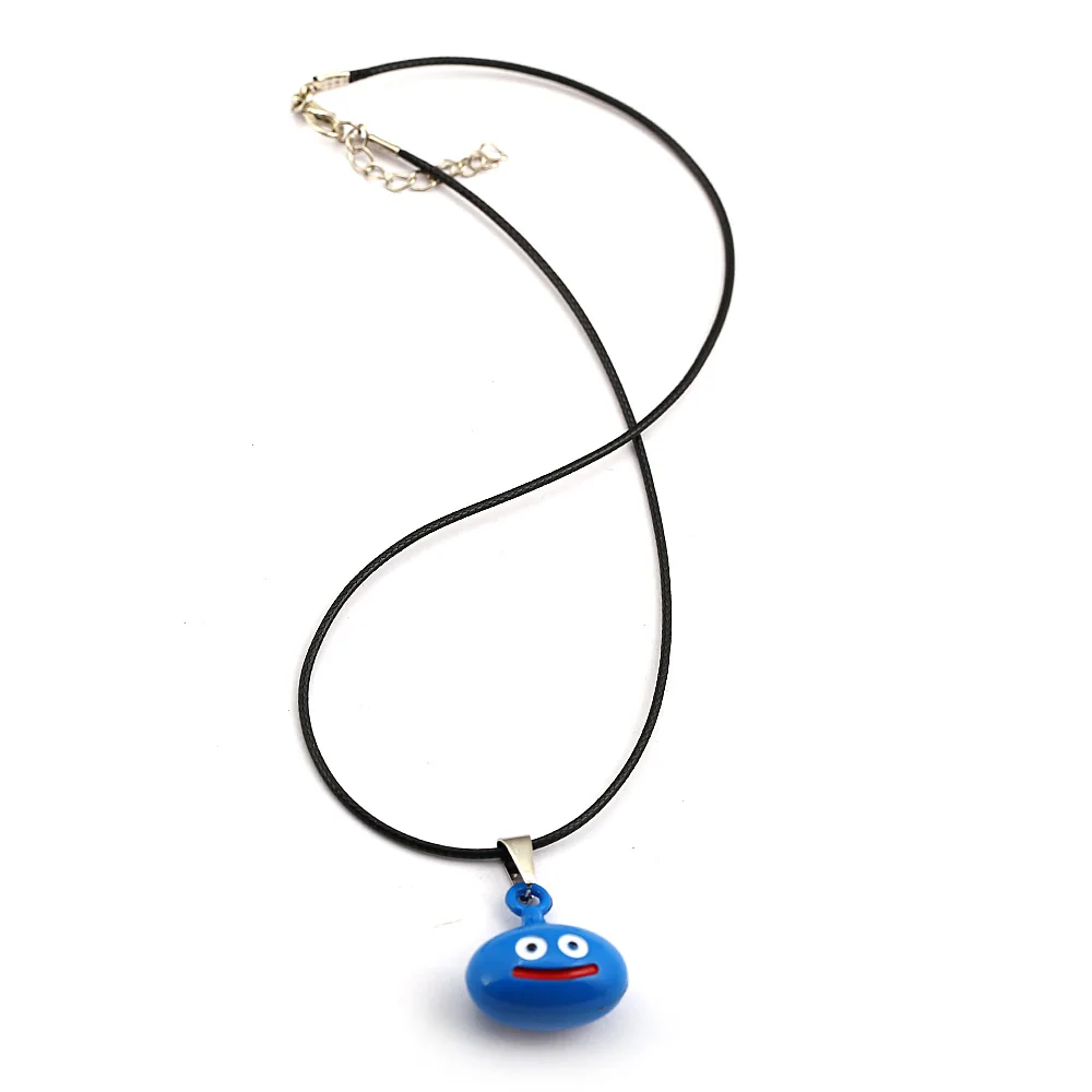 Игра Dragon Quest Warrior Kuesuto брелок синий милый кулон брелок Игра Ювелирные изделия кожаные цепочки ожерелье слизи аксессуар для мужчин