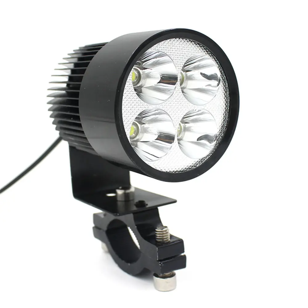 Мото головной светильник 20 Вт Точечный светильник алюминиевый сплав радиатор светодиодный головной светильник лампы 800-1000LM - Цвет: 1pcs