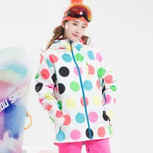 Женские куртки для сноубординга зимние водонепроницаемые плотные сноубордические куртки одежда для катания на лыжах