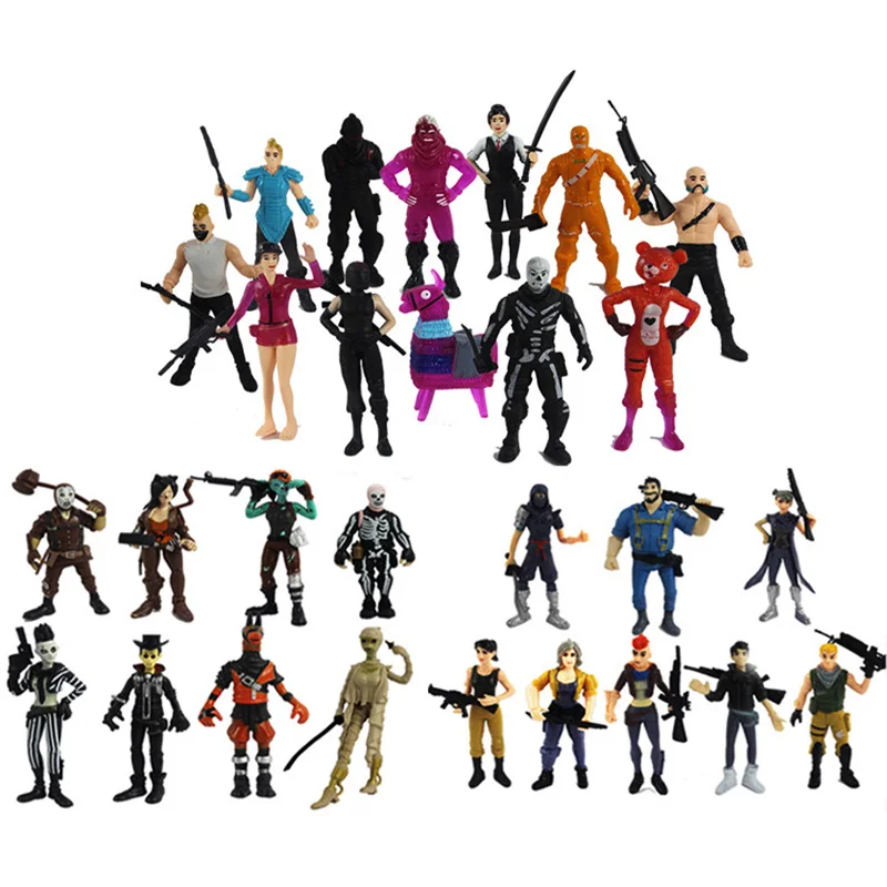 

New 12pcs/set Fortnight Battle Royale Games Eight Generations Action Figure Character Model Doll Toy Collection Gift for Fans