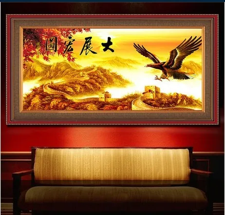 

Embroidery Package Hot Sell Best Quality Cross Stitch Kits Eagle Bright Future Free Shipping