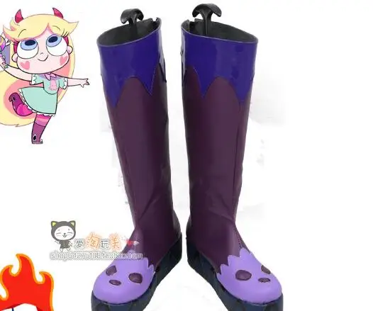 

Star vs.the Forces of Evil Princess Star Butterfly Purple Cosplay Shoe Boot