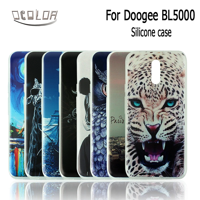 

ocolor For doogee BL5000 Silicon Case Anti-knock Back Case Phone TPU Protective Case For doogee BL5000 Mobile Phone Case Cover