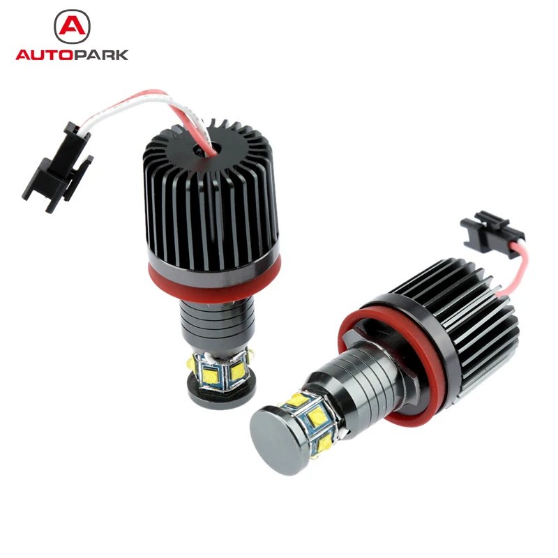 

2Pcs 48W LED Angel Eye for BMW E90 E92 E93 X5 Daytime running light Halo Ring Marker Light Bulb White