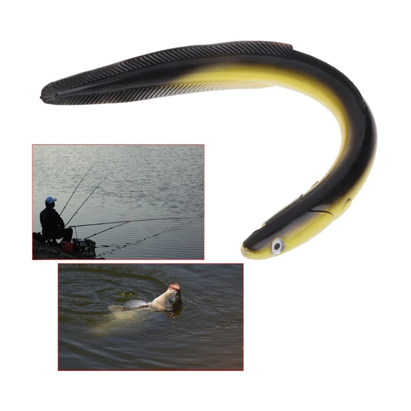 

59g 29.5cm Congerl Eel Loach Lure Software Fish Artificial Lifelike Decoy