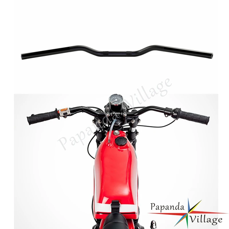 Руль для мотоцикла Papanda черный 7/8 дюйма 22 мм эндуро мотокросса Pit Dirt Bike