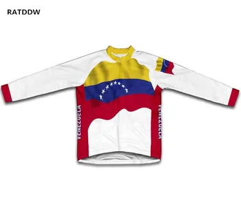 

Venezuela Winter Thermal Fleece Cycling Jersey Long Ropa Ciclismo Mtb Bike Clothes Cycling Cothing