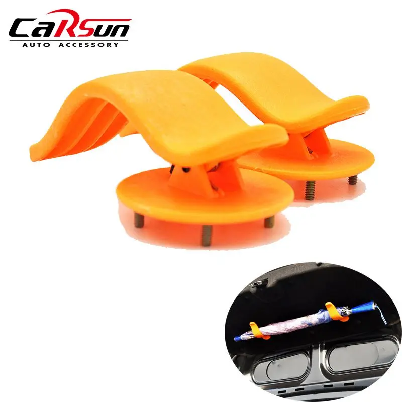 

1 Pair Car Trunk Organizer for Umbrella Mounting Bracket Umbrella Holder Fastener with Screws Auto Trunk Clip Storage Hook