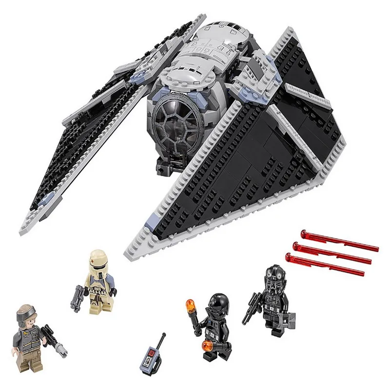 

543Pcs LEPIN 05048 STAR WARS TIE Striker Figure Blocks Compatible Legoe Construction Building Bricks Toys For Children