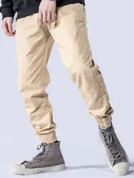 Модные уличные мужские джинсы большого размера 28-42 японский стиль Хлопок штаны-карго мужские шаровары Хип-хоп джоггеры Pantalon Hombre